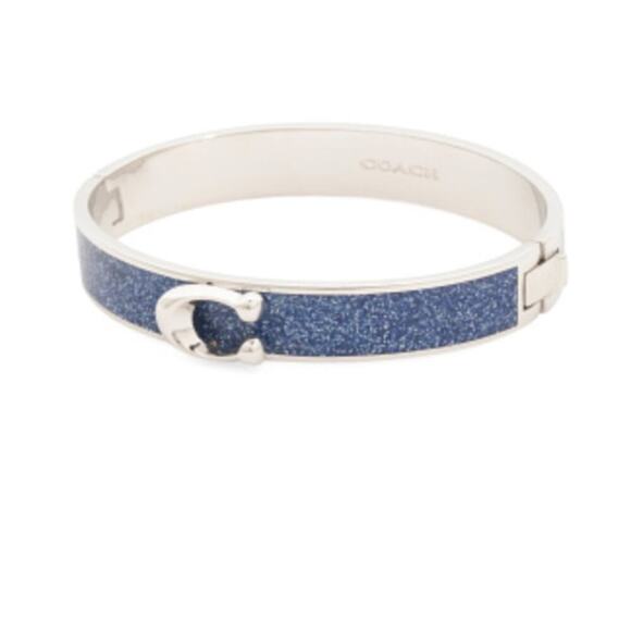 NOT AVAILABLE NWT Coach designer silver bangle bracelet - Picture 3 of 5